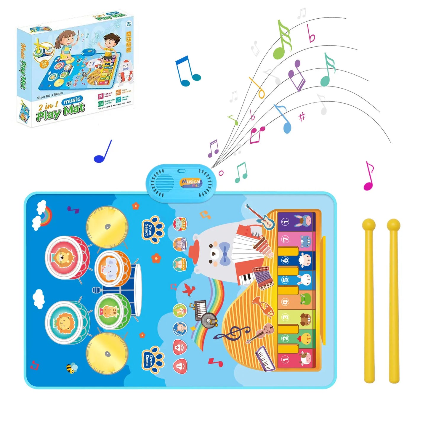 Tapis D'éveil Musical Bébé