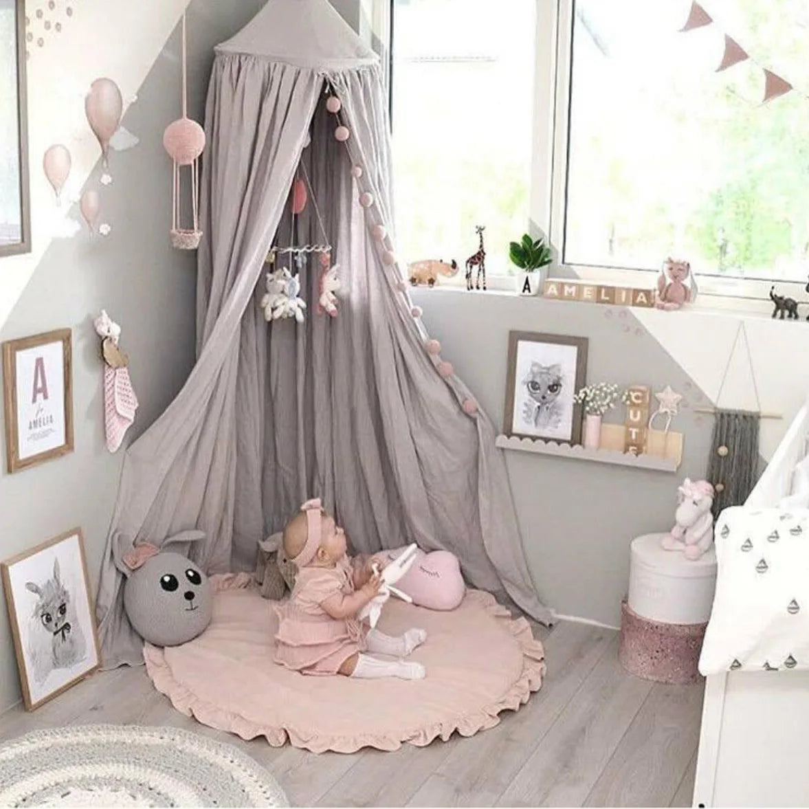 Tapis D'éveil Rond Bébé