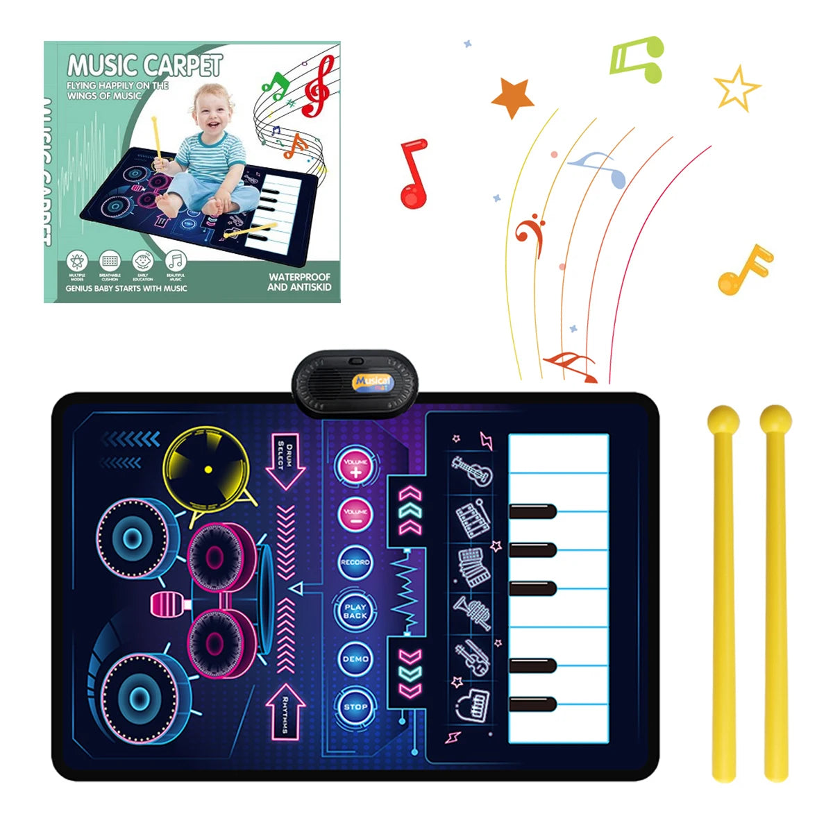 Tapis D'éveil Musical Bébé