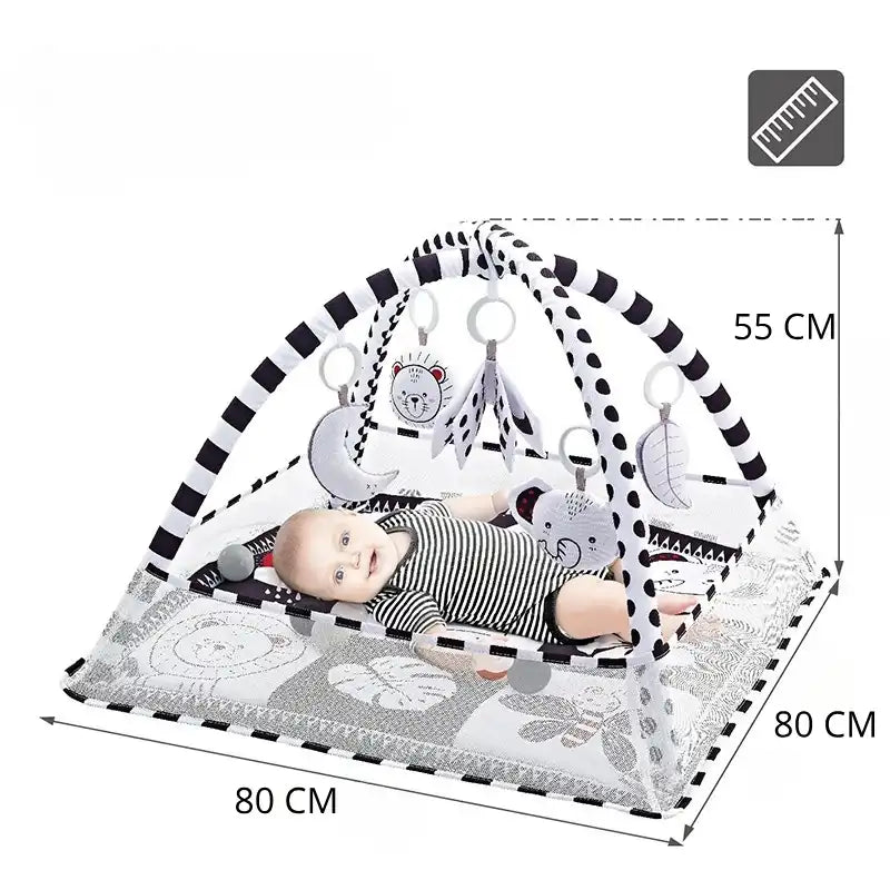 Tapis D'éveil Bébé Noir Et Blanc