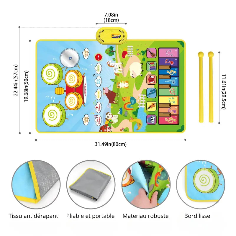 Tapis D'éveil Musical Bébé